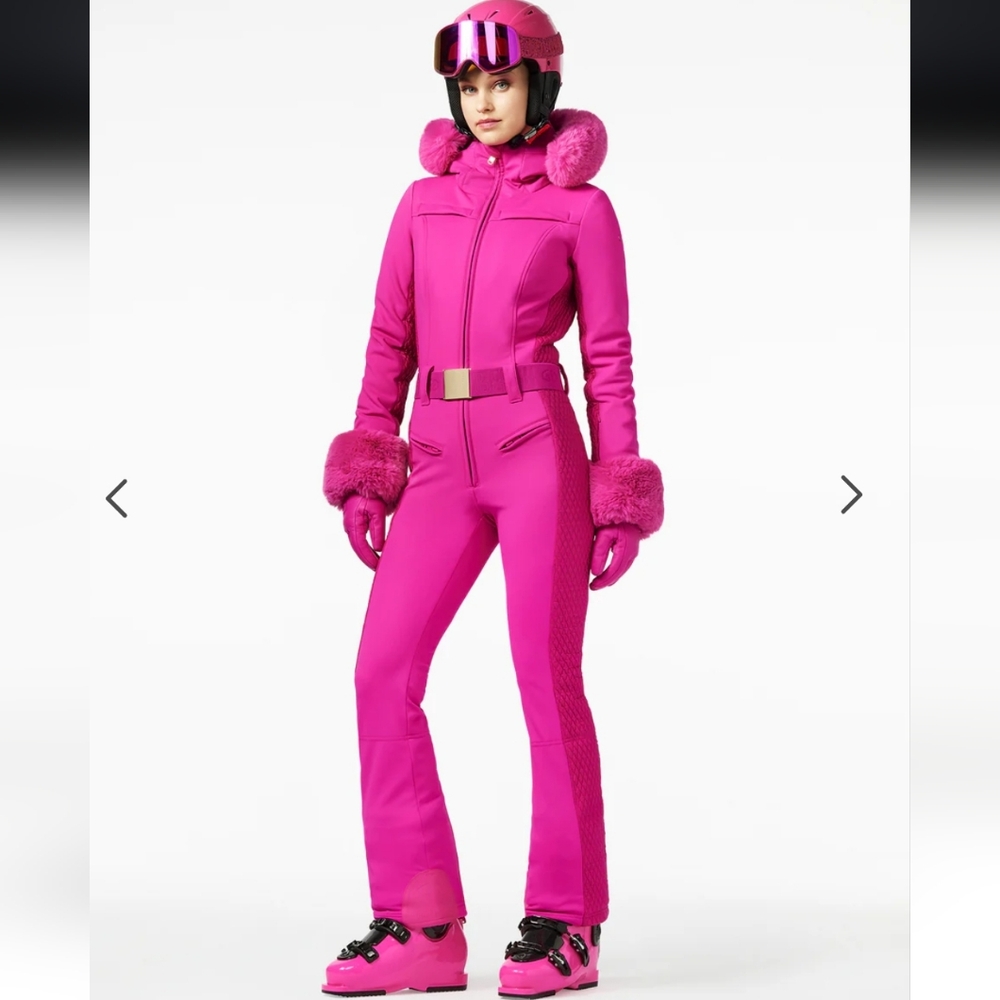 Goldbergh Angele Faux Border Ski Suit Goldbergh Angele Pink Ski Suit Jumpsuit